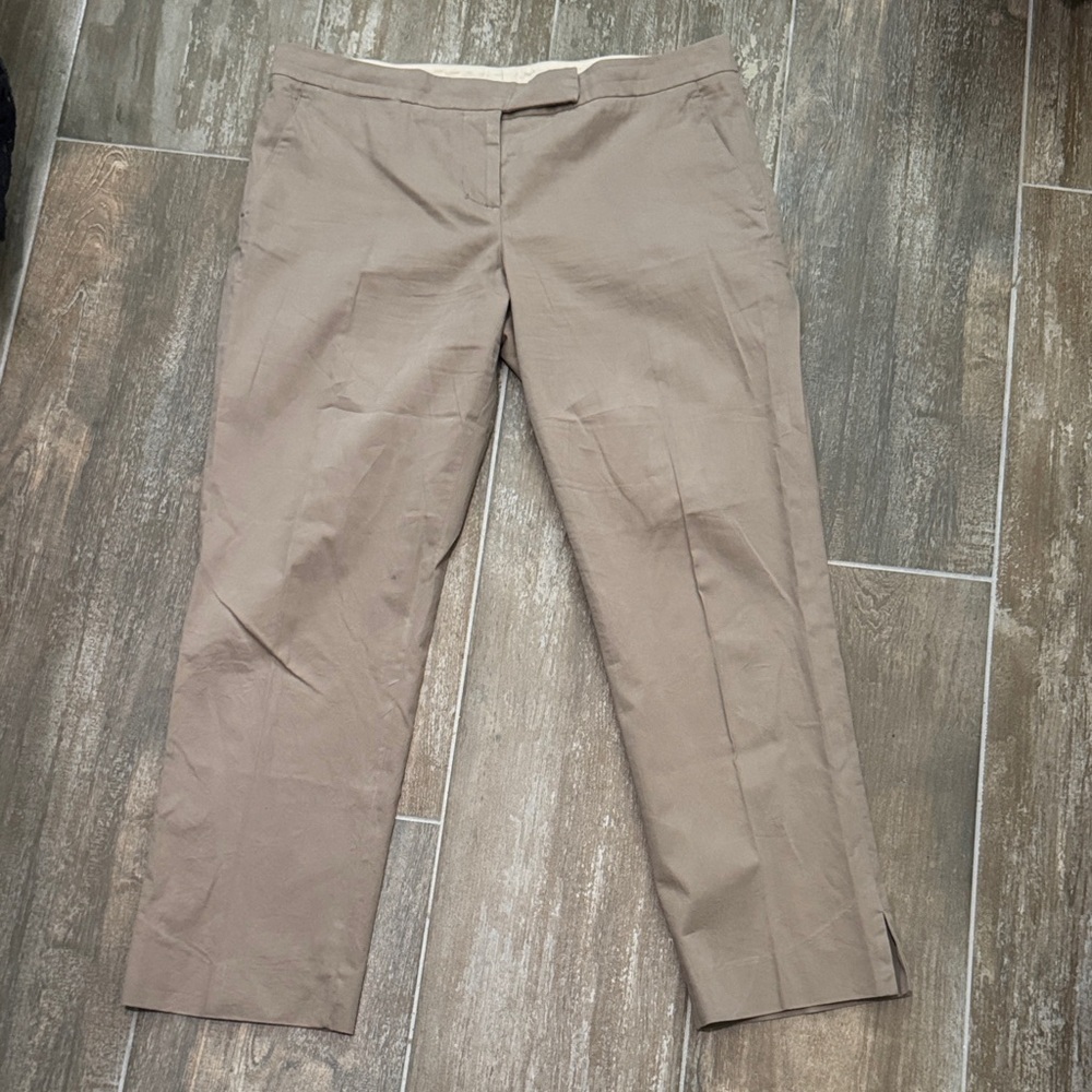 DKNY Taupe Crop Trousers